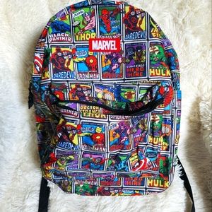 EC Marvel all over card print backpack